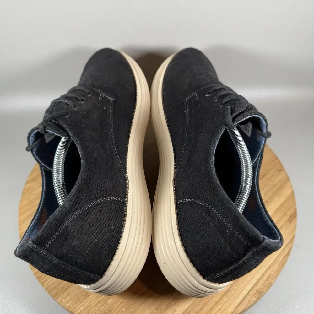 Skechers Relaxed Fit Status Borges Canvas Shoes Mens 13 Black‎